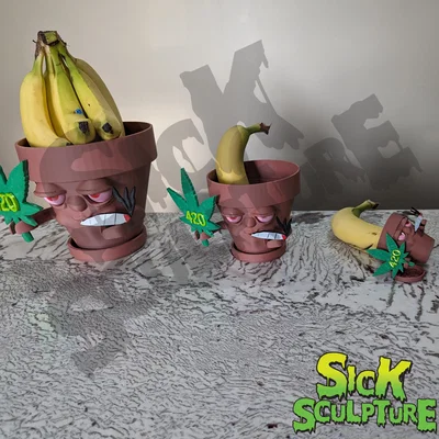 Chậu trồng cây 420: chậu hút “pot” (420 pot smoking pot planter)