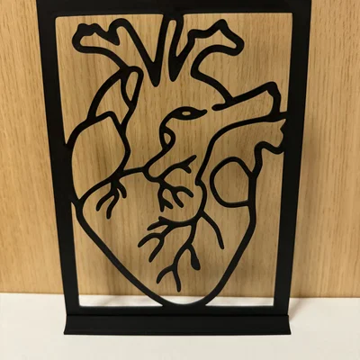 Mô hình trang trí trái tim nghệ thuật 3D độc đáo