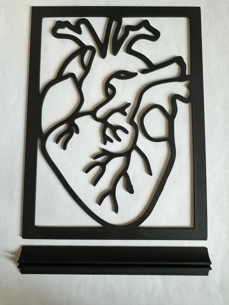 Mô hình trang trí trái tim nghệ thuật 3D độc đáo - Image 2