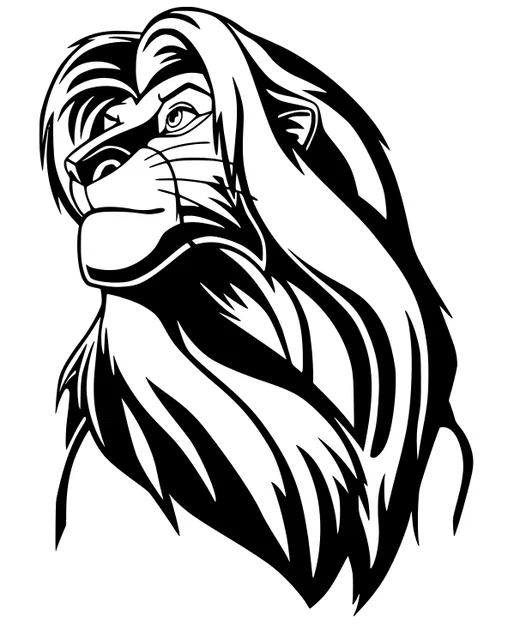 Mô hình in 3D Vua Sư Tử Simba trang trí nghệ thuật đẹp mắt - Image 1