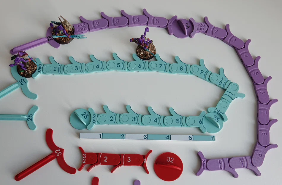 Thước đo khoảng cách cho wargaming (tính theo kích thước base) - Image 2