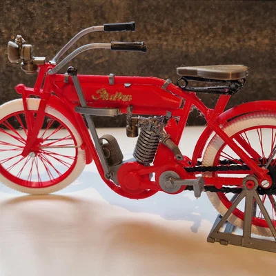 Mô hình Indian motorcycle single cilinder 1910 – Ed van der Heijden
