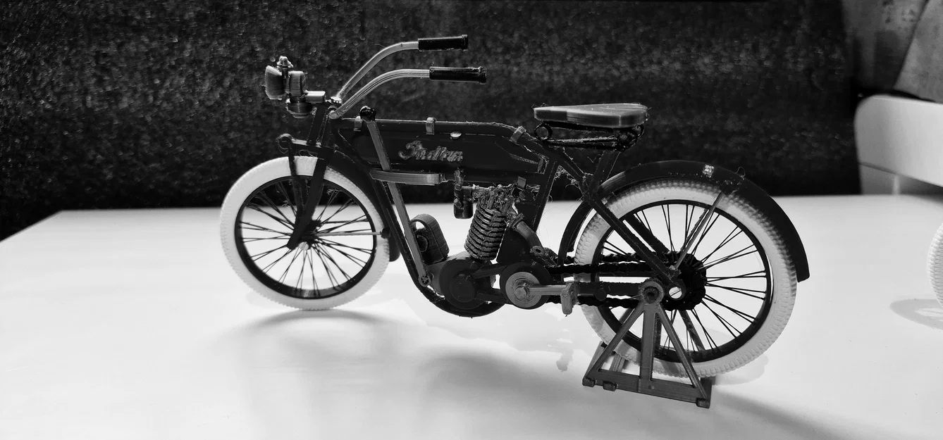 Mô hình Indian motorcycle single cilinder 1910 – Ed van der Heijden - Image 3