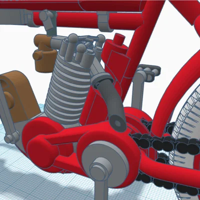 Mô hình Indian motorcycle single cilinder 1910 – Ed van der Heijden