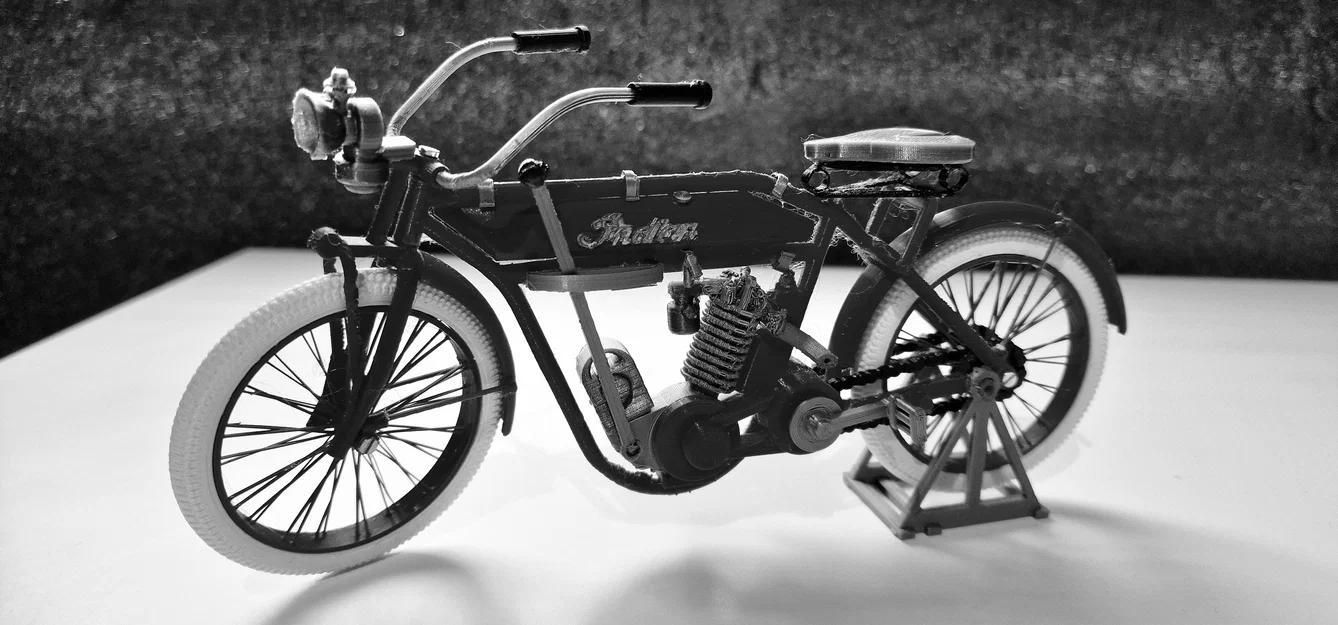 Mô hình Indian motorcycle single cilinder 1910 – Ed van der Heijden - Image 6