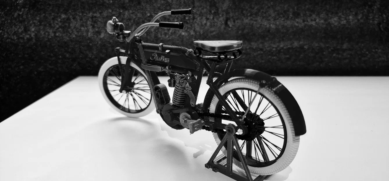 Mô hình Indian motorcycle single cilinder 1910 – Ed van der Heijden - Image 8