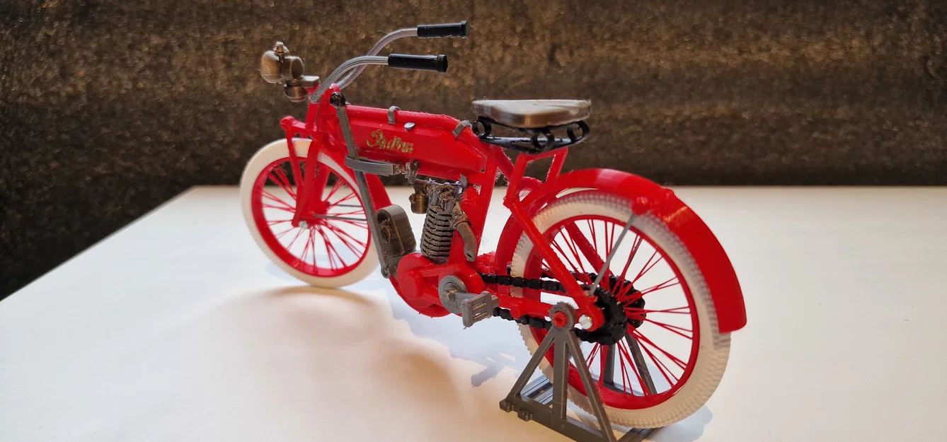 Mô hình Indian motorcycle single cilinder 1910 – Ed van der Heijden - Image 11