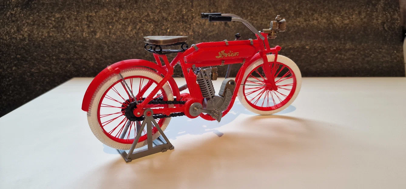 Mô hình Indian motorcycle single cilinder 1910 – Ed van der Heijden - Image 13