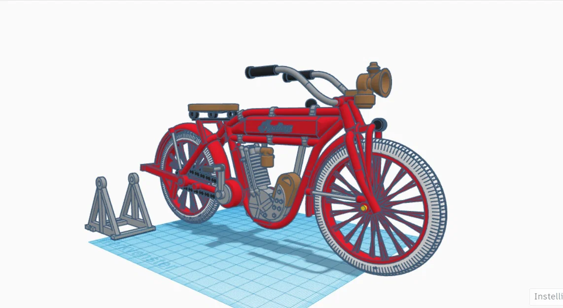 Mô hình Indian motorcycle single cilinder 1910 – Ed van der Heijden - Image 14