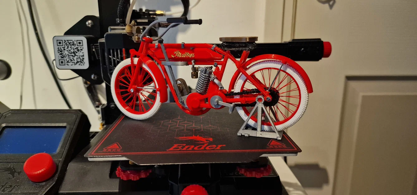 Mô hình Indian motorcycle single cilinder 1910 – Ed van der Heijden - Image 15