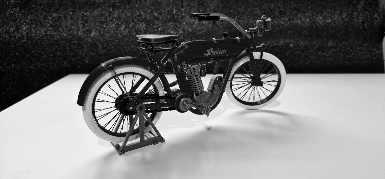Mô hình Indian motorcycle single cilinder 1910 – Ed van der Heijden - Image 16