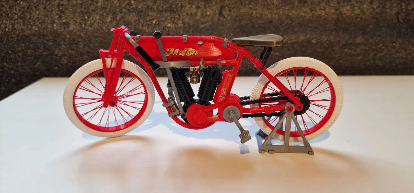 Indian Motorcycle Double Cylinder 1913 - Thiết kế Ed van der Heijden - Image 1