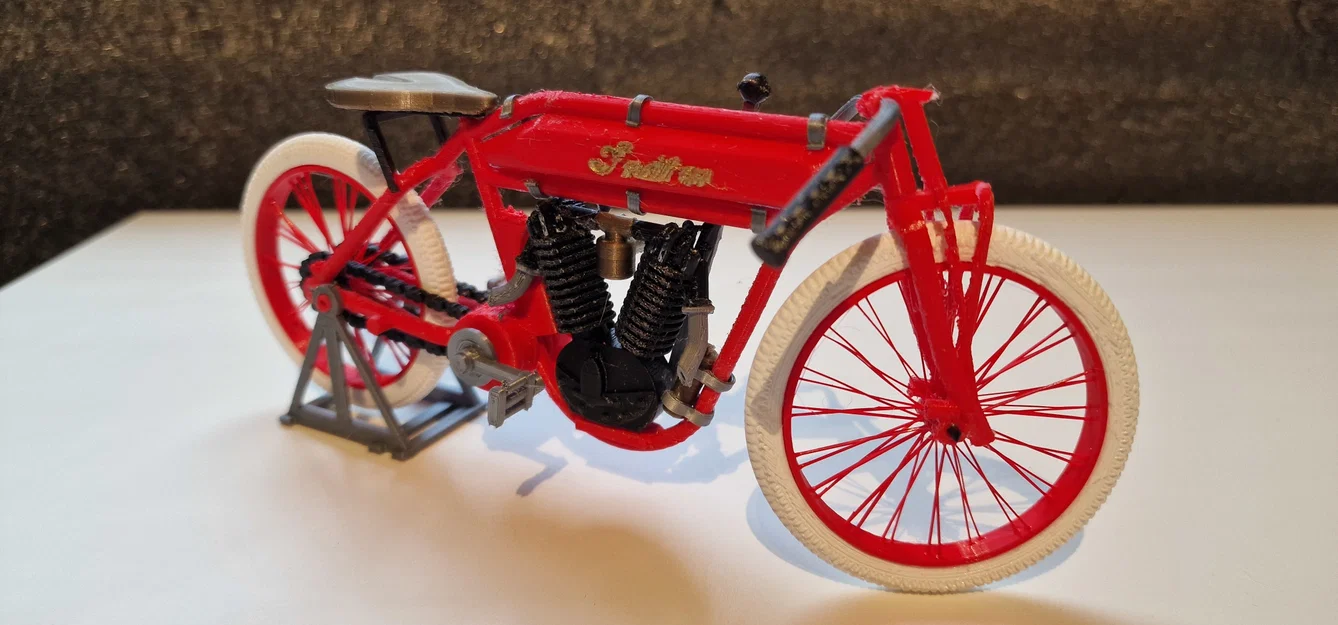 Indian Motorcycle Double Cylinder 1913 - Thiết kế Ed van der Heijden - Image 3