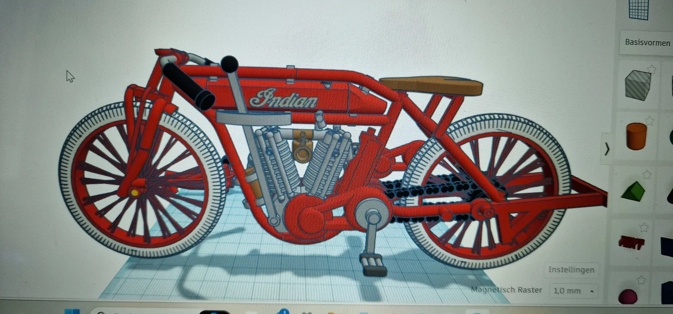 Indian Motorcycle Double Cylinder 1913 - Thiết kế Ed van der Heijden - Image 5