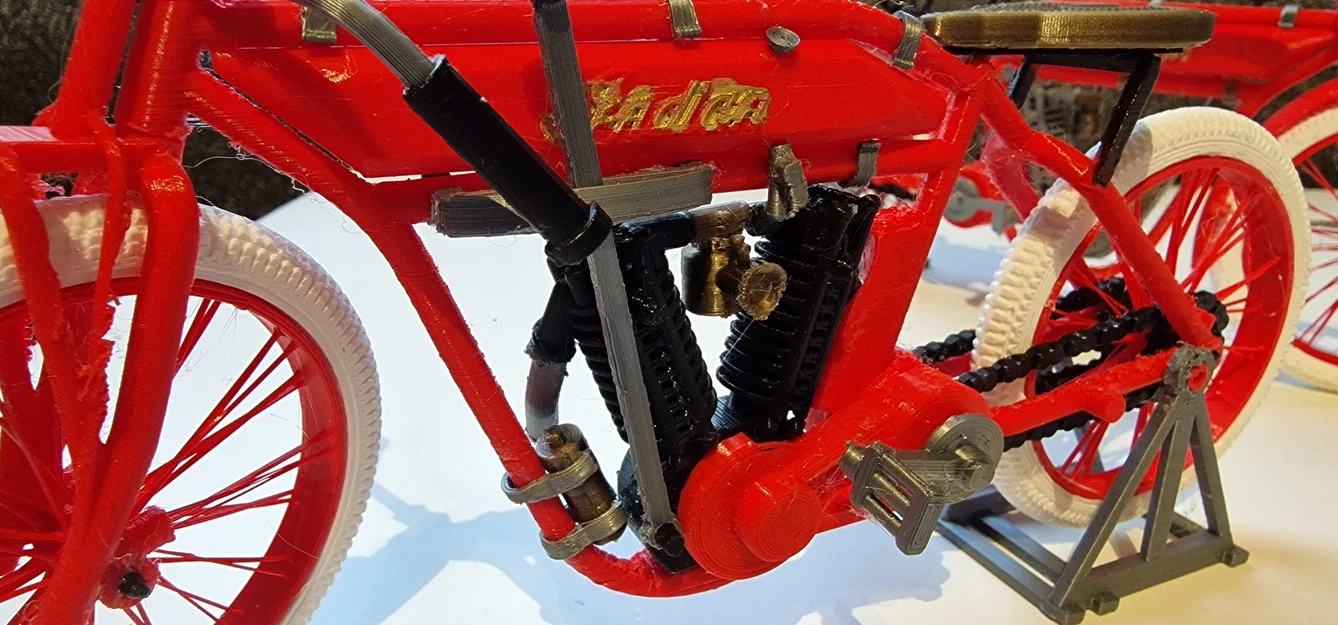 Indian Motorcycle Double Cylinder 1913 - Thiết kế Ed van der Heijden - Image 6