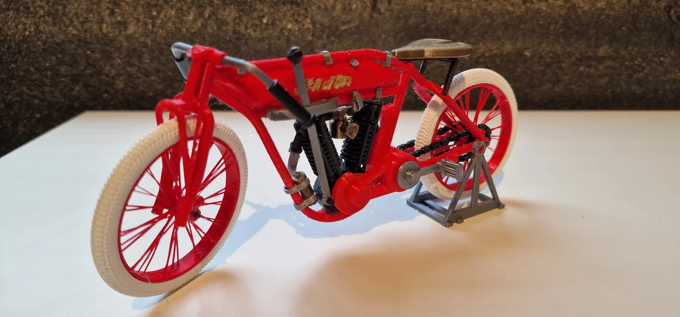 Indian Motorcycle Double Cylinder 1913 - Thiết kế Ed van der Heijden - Image 11