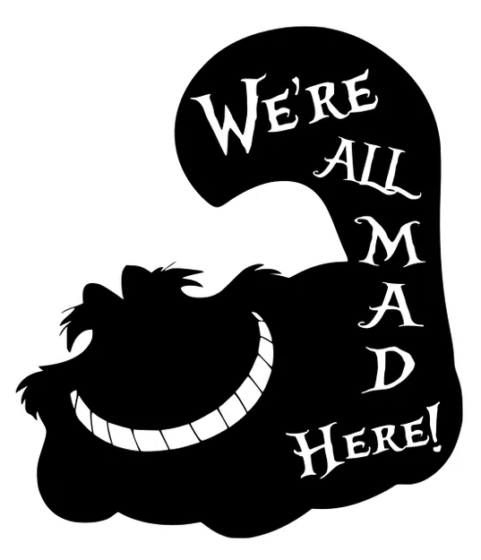 Mô hình trang trí treo tường Cheshire Cat - We're All Mad Here - Image 1