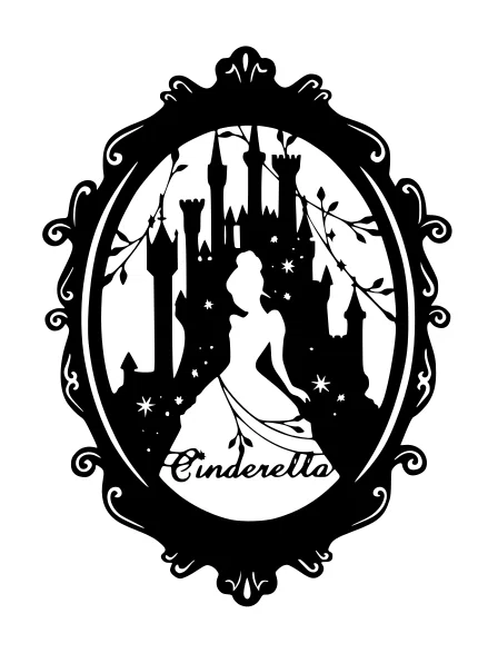Mô hình trang trí nghệ thuật Lọ Lem Cinderella - File in 3D đẹp - Image 1