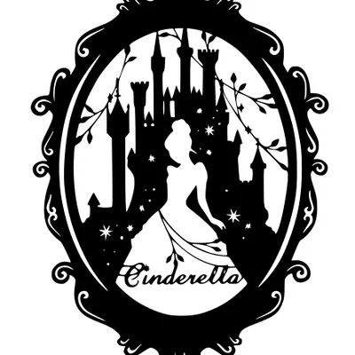 Mô hình trang trí nghệ thuật Lọ Lem Cinderella - File in 3D đẹp