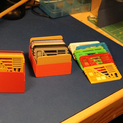 Khay lưu trữ Mini printer tests làm swatch màu