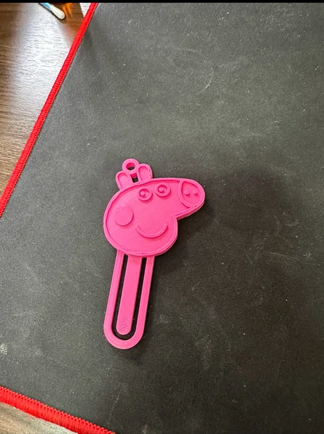 Mẫu in 3D kẹp sách Peppa Pig đa năng làm móc khóa cho bé - Image 1