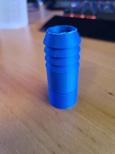 Đầu chuyển đổi ren 1/2 inch BSPT sang ống 1 inch in 3D bền đẹp - Image 1