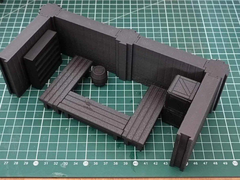 Mô hình ghế băng 1x3 cho bàn chơi game TTRPG - Image 1