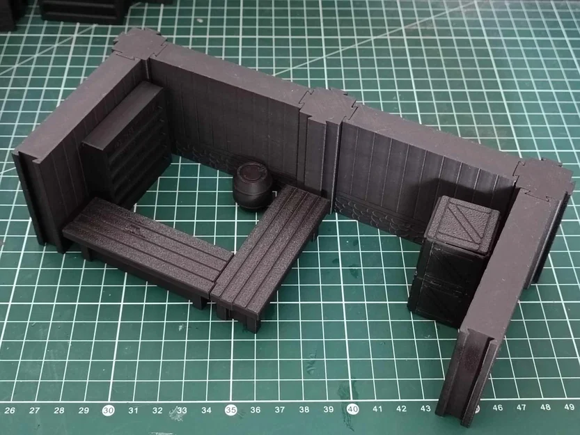 Mô hình ghế băng 1x3 cho bàn chơi game TTRPG - Image 4