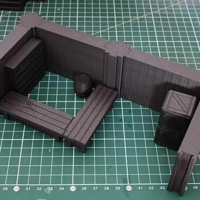 Mô hình ghế băng 1x3 cho bàn chơi game TTRPG