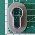 Ốp che ổ khóa Euro Cylinder (không dùng ốc vít) - Thumbnail 3