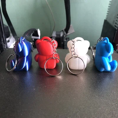 Móc khóa gấu Teddy mini 3D đáng yêu - Món quà nhỏ xinh tự in tại nhà