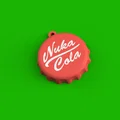 Móc khóa nắp chai Nuka Cola (Fallout) - File in 3D cực chất - Thumbnail 1