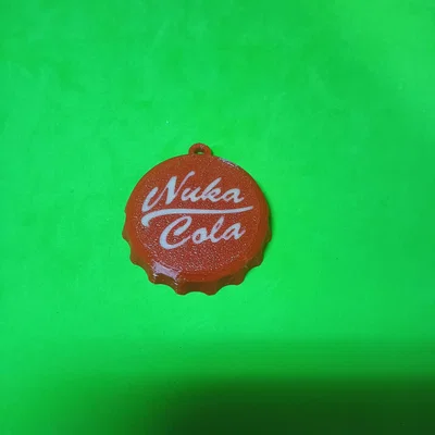Móc khóa nắp chai Nuka Cola (Fallout) - File in 3D cực chất