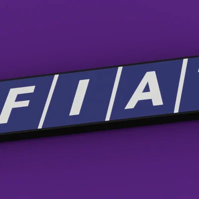 Móc khóa logo FIAT cổ điển - File in 3D độc đáo cho người yêu xe