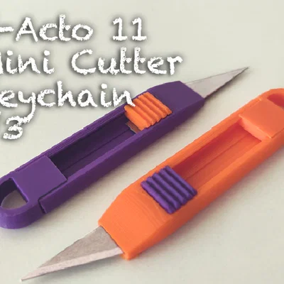 Móc khóa dao rọc mini X-Acto (Xacto Mini cutter Keychain V3)