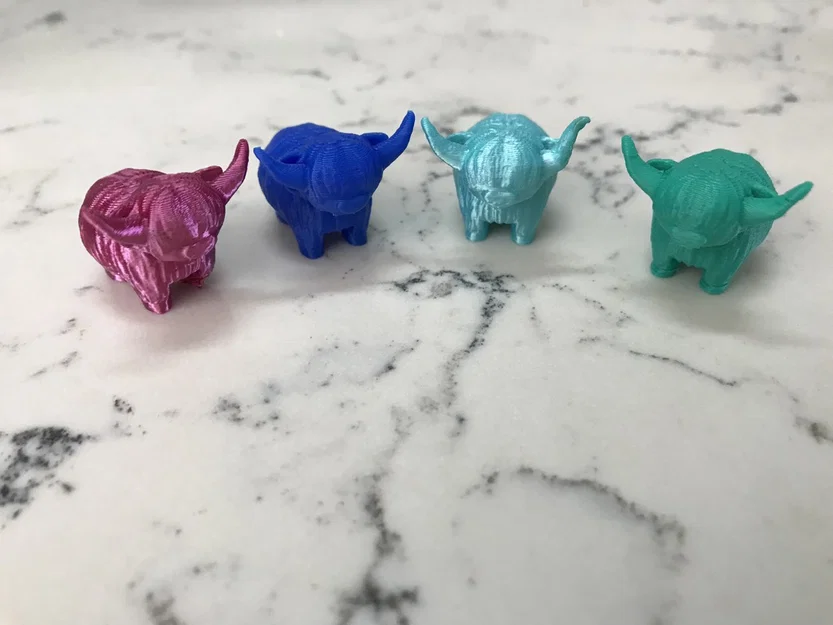 Đầu bút chì Bò Highland (Highland Cow Pencil Topper) - Image 3