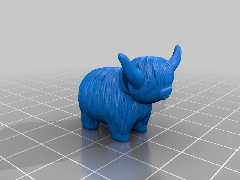 Đầu bút chì Bò Highland (Highland Cow Pencil Topper) - Image 4