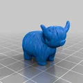 Đầu bút chì Bò Highland (Highland Cow Pencil Topper) - Thumbnail 4