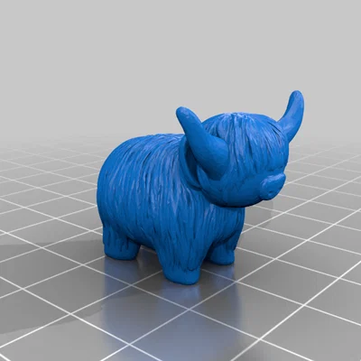 Đầu bút chì Bò Highland (Highland Cow Pencil Topper)