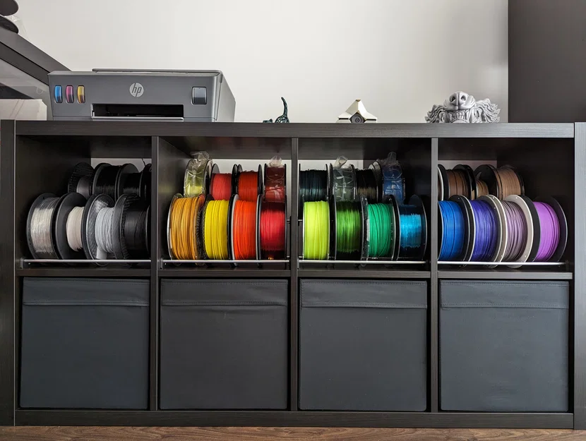 Giá lưu trữ filament cho kệ IKEA Kallax (IKEA Kallax Filament Storage Rack) - Image 1