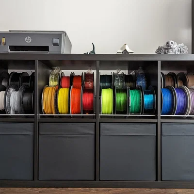 Giá lưu trữ filament cho kệ IKEA Kallax (IKEA Kallax Filament Storage Rack)