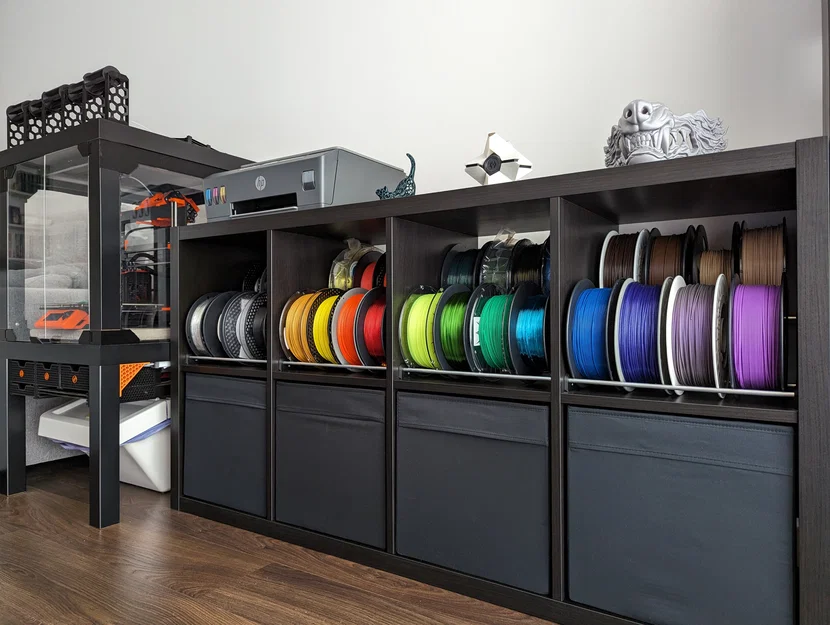 Giá lưu trữ filament cho kệ IKEA Kallax (IKEA Kallax Filament Storage Rack) - Image 2
