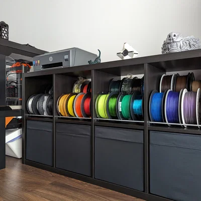 Giá lưu trữ filament cho kệ IKEA Kallax (IKEA Kallax Filament Storage Rack)