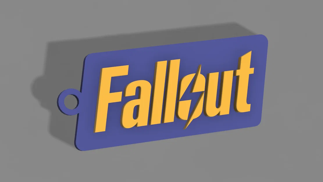 Móc khóa Fallout - Phụ kiện in 3D độc đáo cho người hâm mộ - Image 1