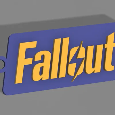 Móc khóa Fallout - Phụ kiện in 3D độc đáo cho người hâm mộ