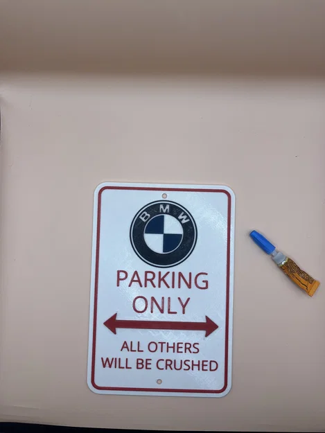 Bảng “BMW Parking Only” (Chỉ đậu xe BMW) - Image 5