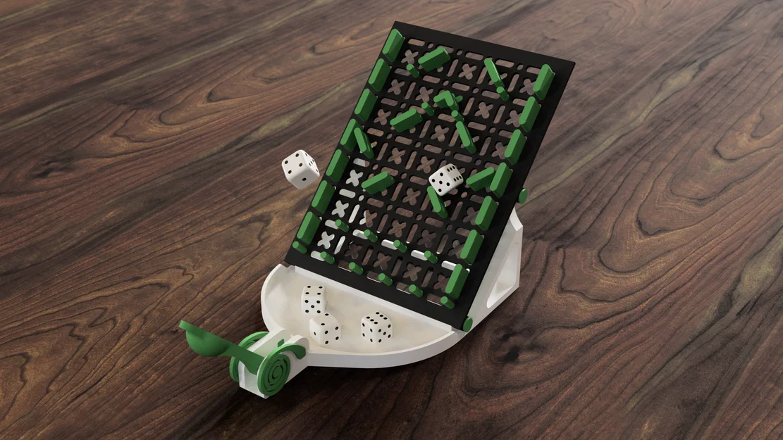 Tháp Xúc Xắc Catapult (100% In 3D, KHÔNG CẦN SUPPORT) - Image 1