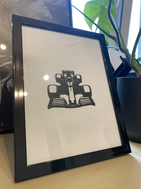 Trang trí line art xe Formula One (F1) treo tường - Image 2