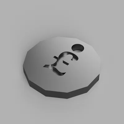 Móc Khóa Token Xe Đẩy Mua Sắm Dùng Lại (Đồng £1)