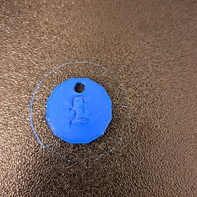 Móc Khóa Token Xe Đẩy Mua Sắm Dùng Lại (Đồng £1)